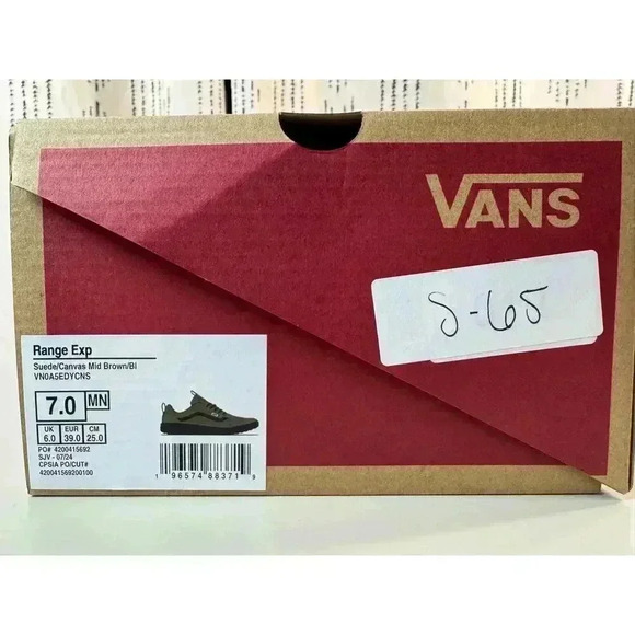 Vans Men's Range EXP Sneaker Sz 7 New In Box Outdoor Hike Suede Olive Black - Picture 12 of 14